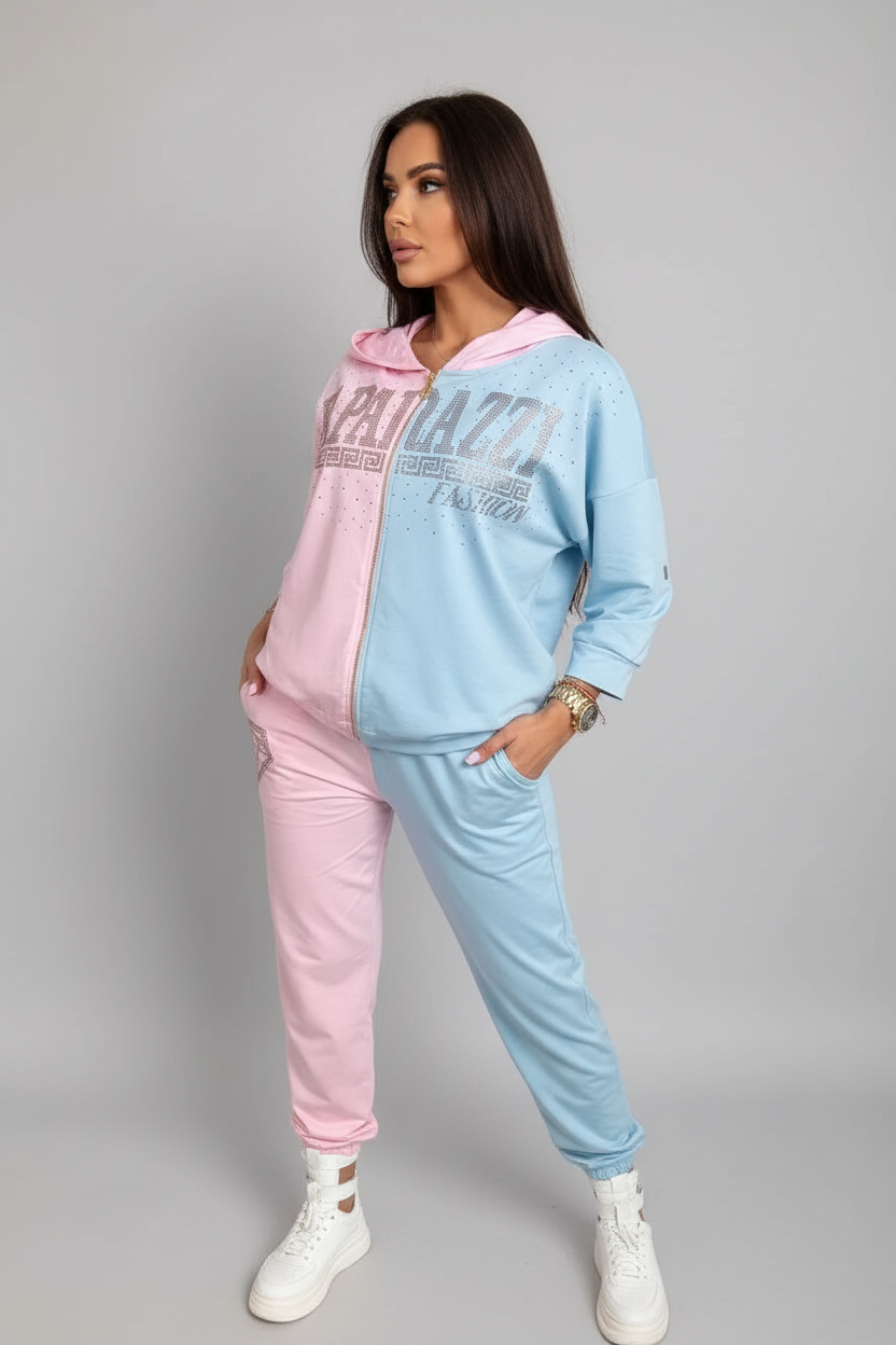 Trening Paparazzi Fashion Bicolor Roz-Bleu - Mărime Universală : 0127