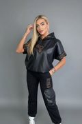 Trening Oversize cu Maneca Scurta Paparazzi Fashion - Marime Universala cod: 0115
