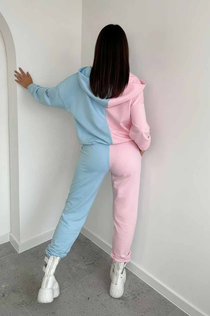 Trening Paparazzi Fashion Bicolor Roz-Bleu - Mărime Universală : 0127