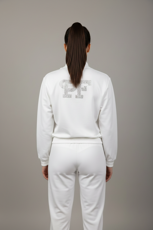 Costum Elegant, Paparazzi Fashion - Alb cu lanțuri, cod 3115