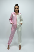 Trening Paparazzi Fashion Bicolor Alb-Roz - Mărime Universală : 0127